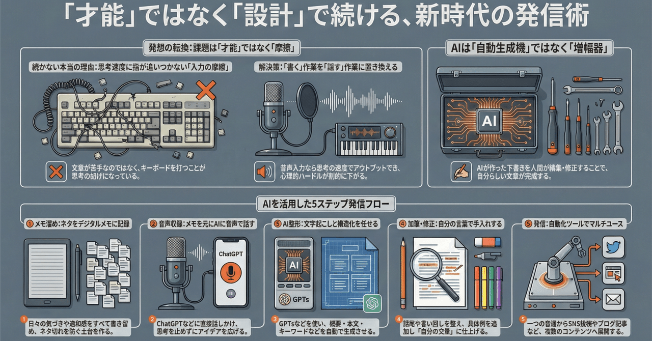 発信が続かないのはなぜ？2000回配信者の生成AI習慣術【前編】