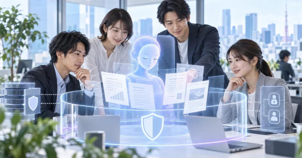 生成AIを安全に使う設計と、資料投入への不安を考える記事の見出し画像