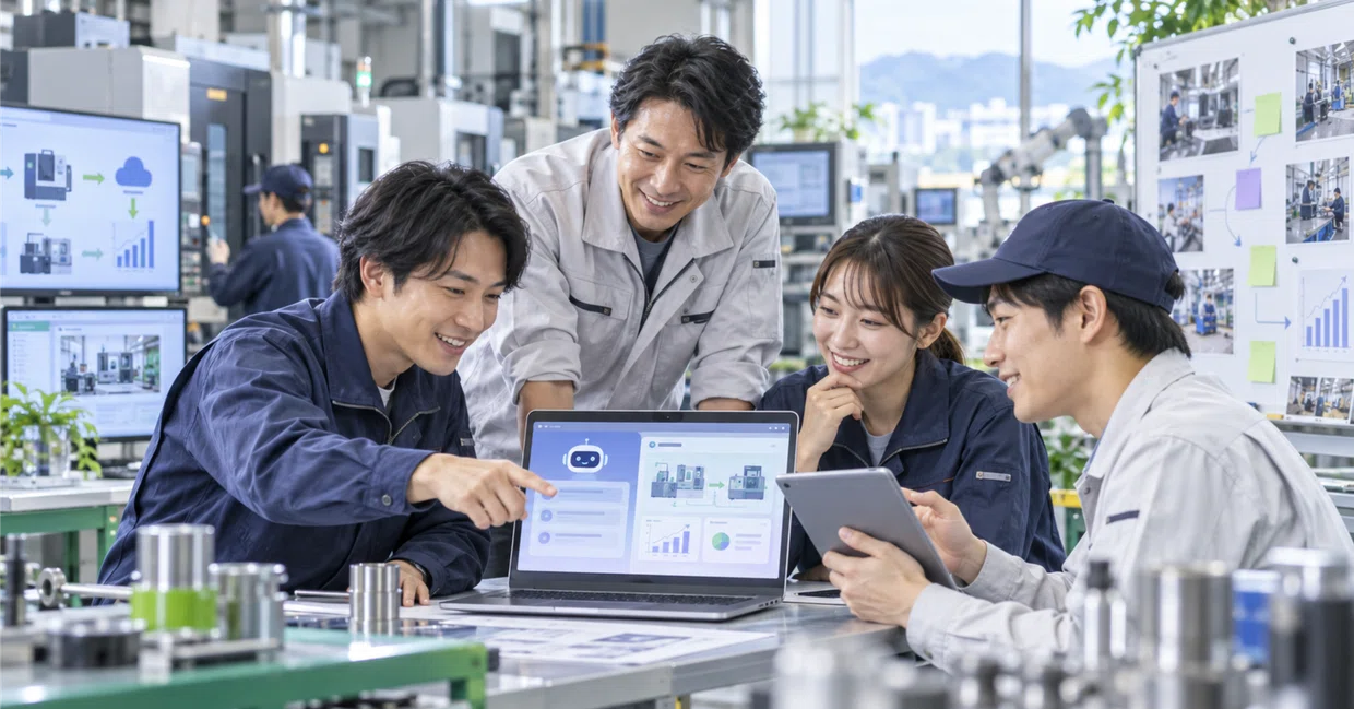 中小企業が現場から生成AI導入を始める記事の見出し画像